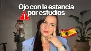 ⚠️ ESTANCIA POR ESTUDIOS EN ESPAÑA: El error que está causando MUCHAS denegaciones