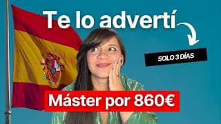 🎓 SEGUNDA FASE ABIERTA: Másteres Oficiales en España ¿Y si no consigues plaza?