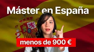 Máster en España por menos de 900€ 🇪🇸 | Fechas, requisitos y cómo aplicar