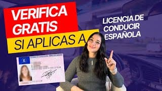 ¿Quieres canjear tu licencia en España? Veríficalo GRATIS 👇🇪🇸