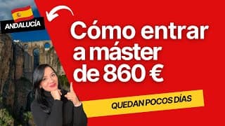 👩🏻‍🎓Así se entra a un máster oficial en España de 860€ 🇪🇸 ¡Te cuento todo!